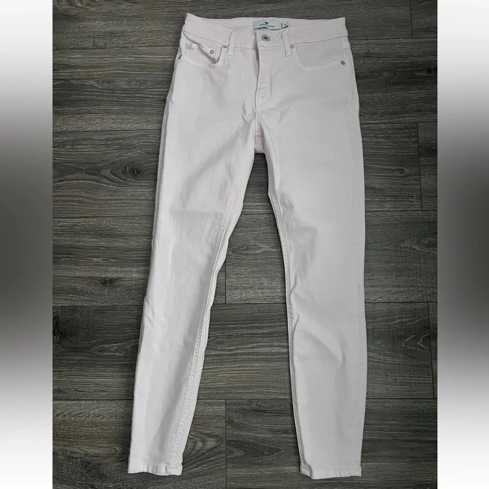 VINEYARD VINES High Rise Light Pink High Rise Skinny Jeans Size 26